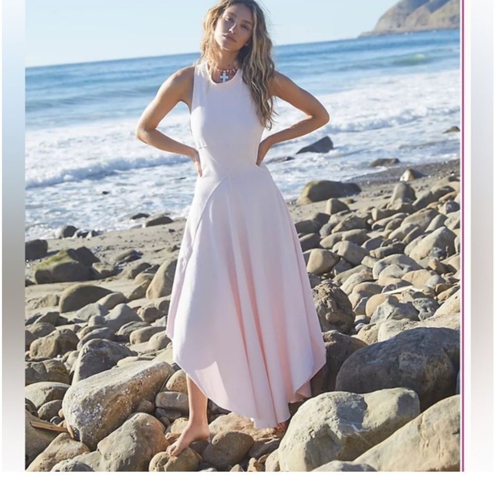 Free People FP BEACH LIGHT BLUE Razorback Sleeveless Dress Size XS